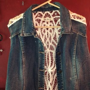 Jean Vest with Lace back